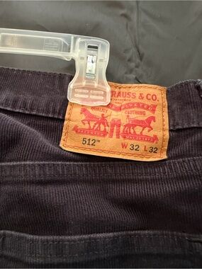 Levi's 512 Corduroy Pants in black